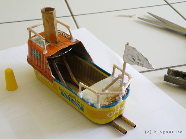 Fabrication d'un bateau "pop pop"